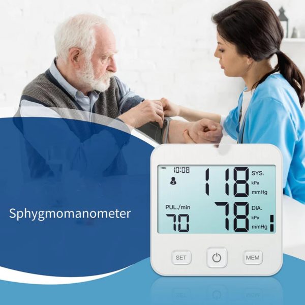 Fuld automatisk digital blodtryksmålere - Homecare